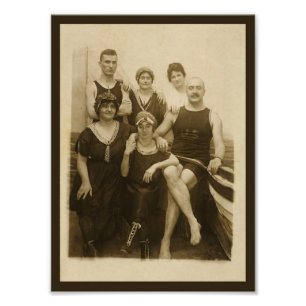 Ein Tag im Beach Foto Print