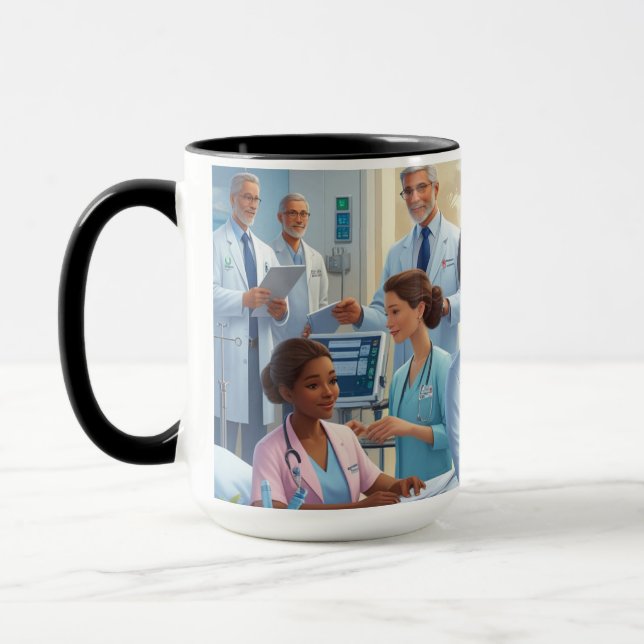 Ein Tag im Leben eines Krankenhauses Tasse (Links)
