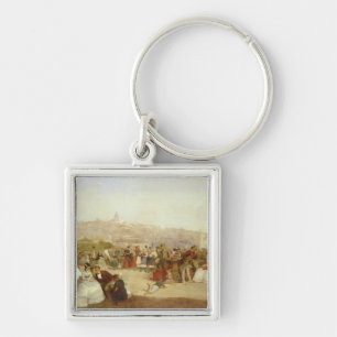Ein Tag in Boulogne, 1870 (Öl auf Leinwand) Schlüsselanhänger