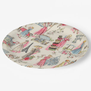 Ein Tag in Paris Pappteller