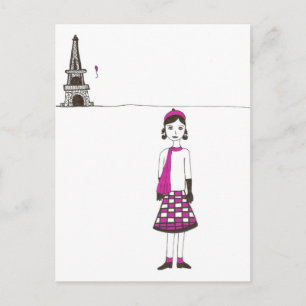 Ein Tag in Paris Postkarte