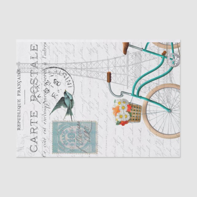 Ein Tag in Paris Seidenpapier (Vorderseite)