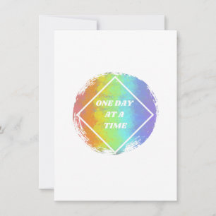 Ein Tag nach dem anderen - NA, Narkotika, anonym Feiertagskarte