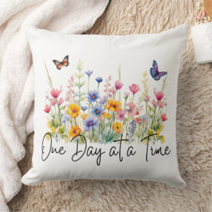 Ein Tag nach dem anderen Wildblumen für inspiriere Kissen