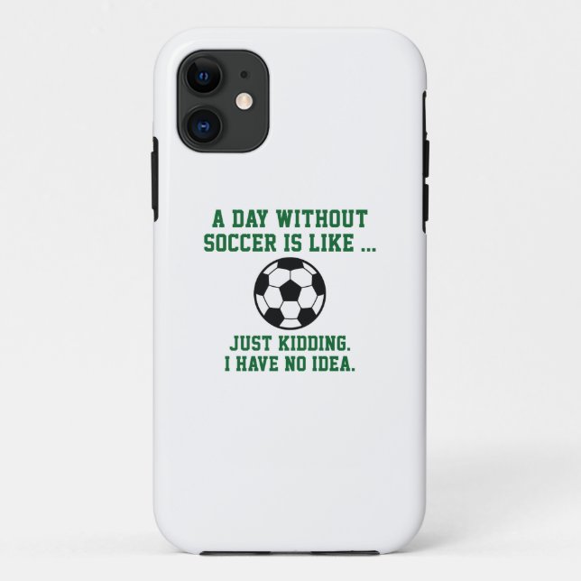 Ein Tag ohne Fußball Case-Mate iPhone Hülle (Rückseite)