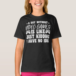 Ein Tag ohne Videospiele Gaming Liebhaber Gamer Co T-Shirt