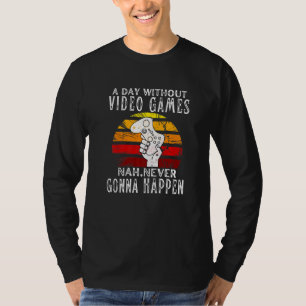 Ein Tag ohne Videospiele Jungs Teens Kids Gamer Fu T-Shirt