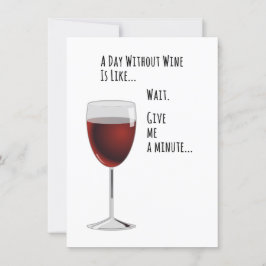 Ein Tag ohne Weinkarte Einladung