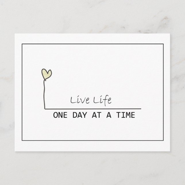 ein Tag Postkarte (Vorderseite)