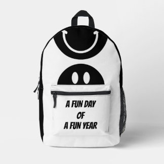 Ein Tag voller Spaß - positives Design der Songs Bedruckter Rucksack