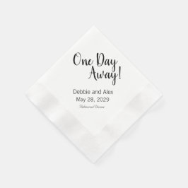 Ein Tag vor der Probe Dinner Napkins Personalisier Serviette