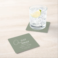 Ein Tag weg Probe Dinner Sage Green Wedding