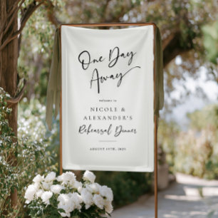 Ein Tag weg Probe Dinner Vinyl Signage Banner