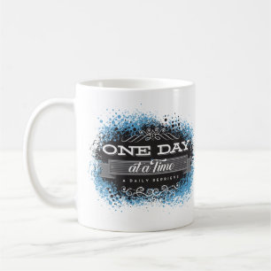 Ein Tag zu einer Zeit inspirierender Slogan Kaffeetasse