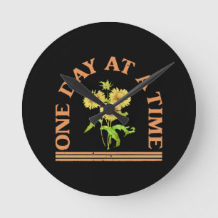 Ein Tag zu einer Zeit Runde Wanduhr