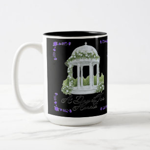 Ein Tag zweier schwarzer Herzen  Zweifarbige Tasse