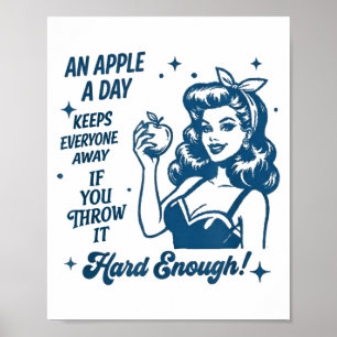 Ein Tageszitat Retro-Stil Poster
