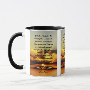 Ein tägliches Gebet für Armut - zwei-Tone-Tasse Tasse
