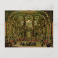 Ein Tanz in einem barocken Rokoko-Palast