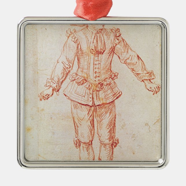 Ein Tänzer von der Paris-Oper Silbernes Ornament (Vorne)