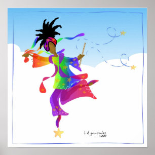 Ein Tänzerrennen zum Frühjahrspopster Poster