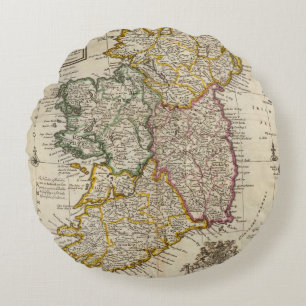 Ein Taschenbegleiter von Irland Rundes Kissen