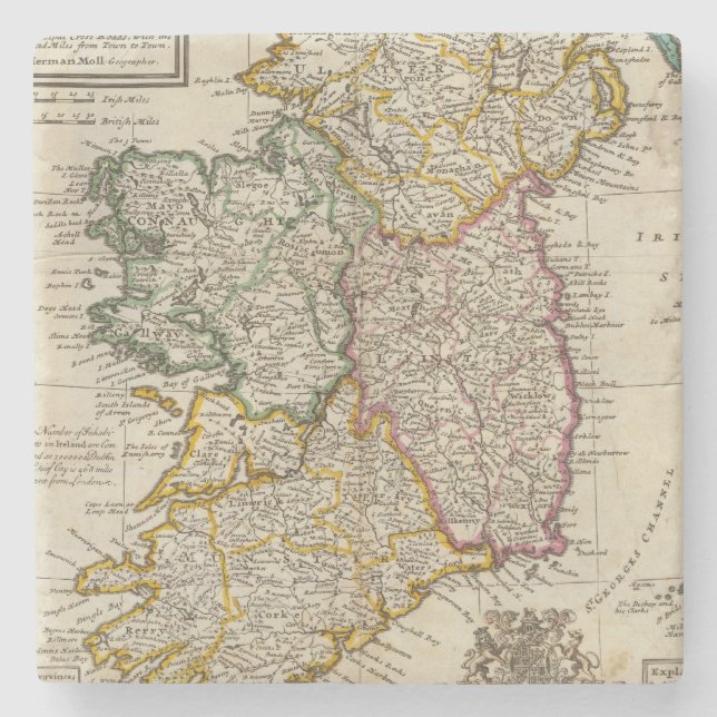 Ein Taschenbegleiter von Irland Steinuntersetzer (Vorderseite)