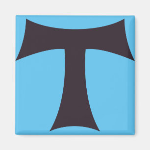 Ein Tau-Kreuz Sankt-Antonius-Kreuz Magnet