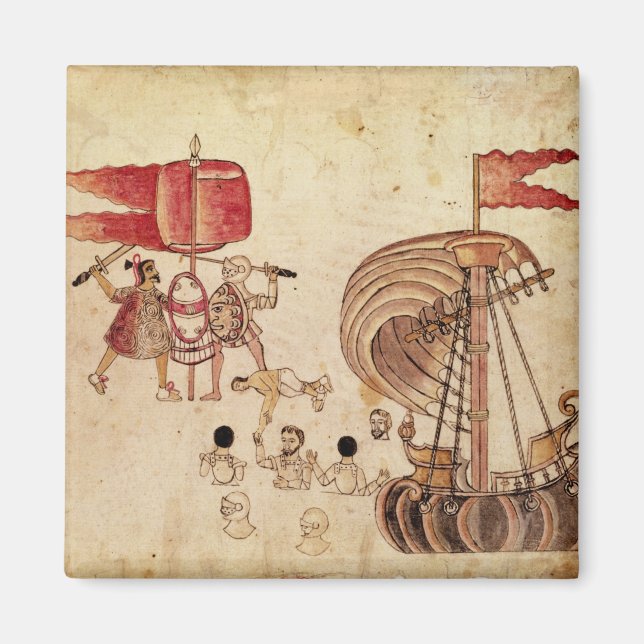 Ein taxcalanischer Krieger Magnet (Vorne)