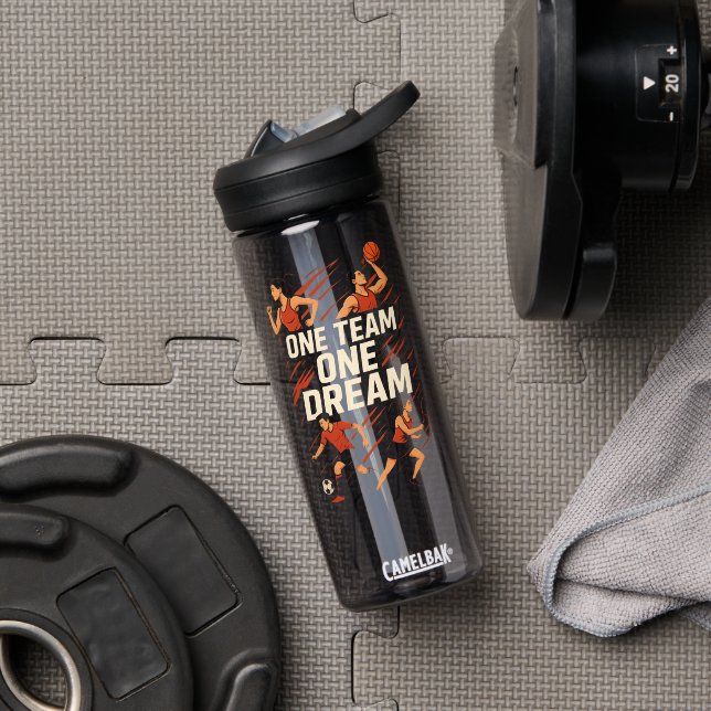 EIN TEAM, EIN TRAUM - Motivierend Wasserbecken Trinkflasche (Fitnessstudio (gedreht))