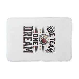 Ein Team Ein Traum Vintage Sportteam-Shirt_1 Badematte