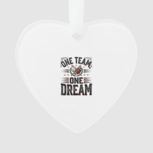 Ein Team Ein Traum Vintage Sportteam Shirt_1 Ornament