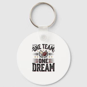 Ein Team Ein Traum Vintage Sportteam-Shirt_1 Schlüsselanhänger