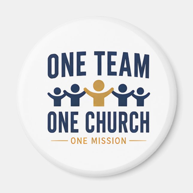 Ein Team Eine Kirche Eine Mission Glaube Magnet (Vorne)