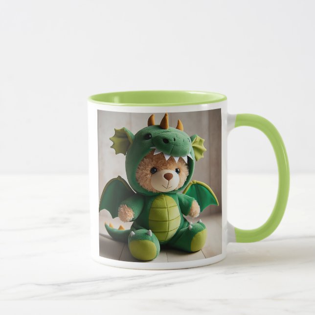 Ein Teddybär im Drachenkostüm. Tasse (Rechts)