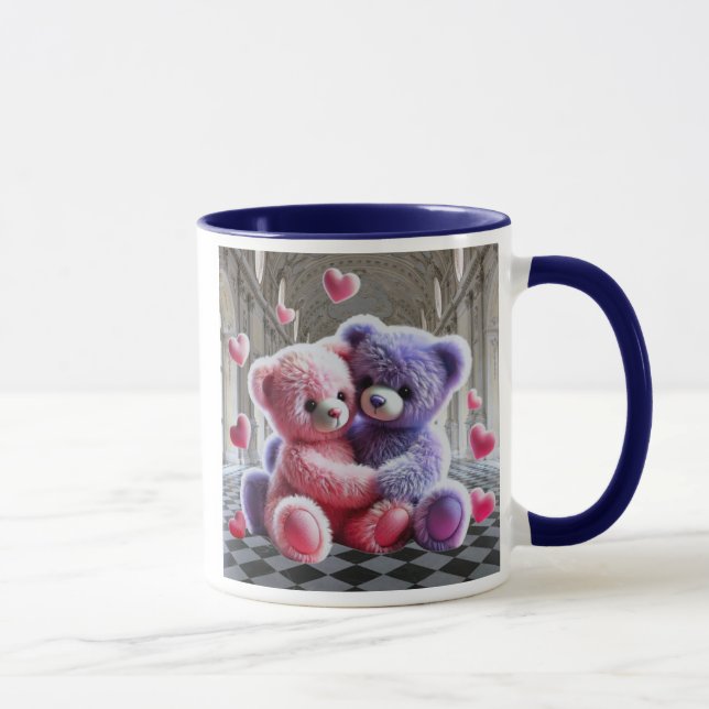 Ein Teddybär-Paar. Tasse (Rechts)