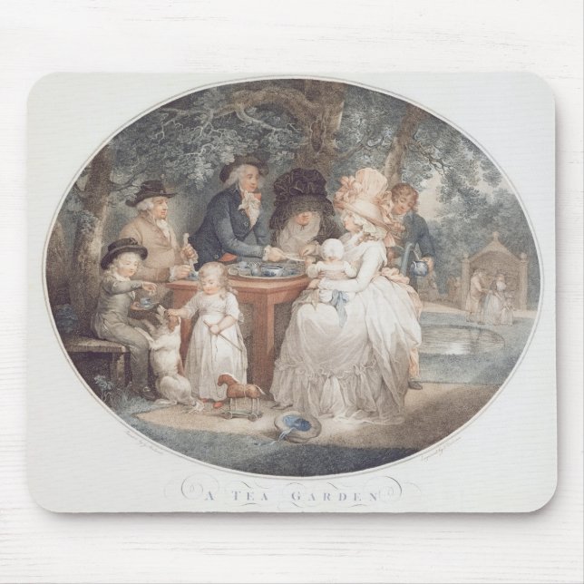 Ein Tee-Garten, Farbpunktierungsstich nach Morla Mousepad (Vorne)