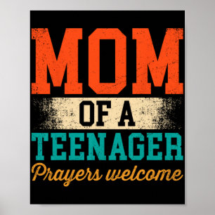 Ein Teenager-Gebete willkommen Frauen Christlichen Poster