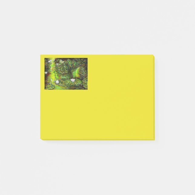 Ein Teich mit unreinen Gedanken Post-it Klebezettel (Vorderseite)