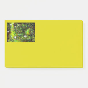 Ein Teich mit unreinen Gedanken Post-it Klebezettel