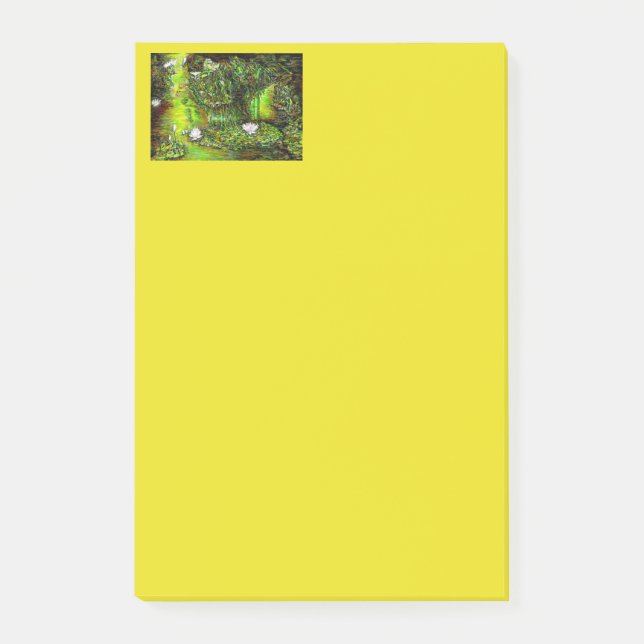 Ein Teich mit unreinen Gedanken Post-it Klebezettel (Vorderseite)