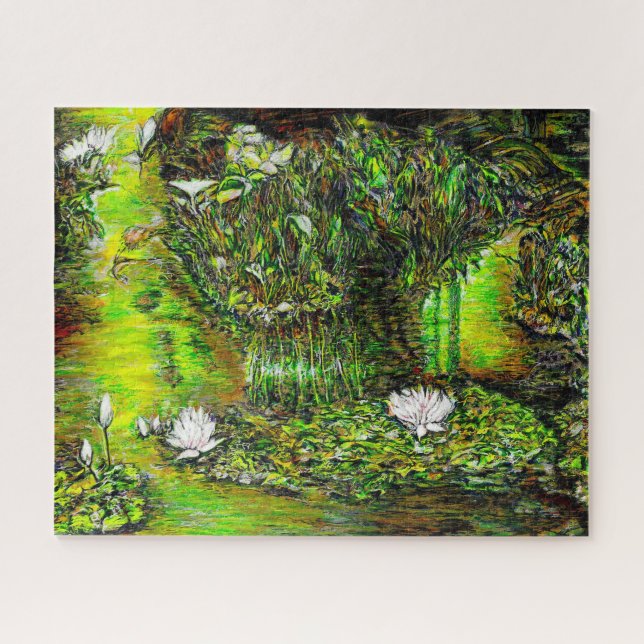 Ein Teich mit unreinen Gedanken Puzzle (Horizontal)