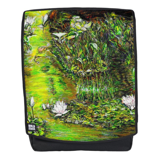 Ein Teich mit unreinen Gedanken Rucksack (Vorderseite)