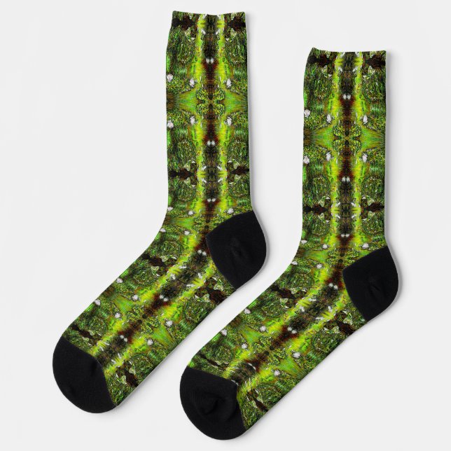 Ein Teich mit unreinen Gedanken Socken (Linkes Detail)