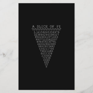 Ein Teil der Pi-Ziffern Flyer