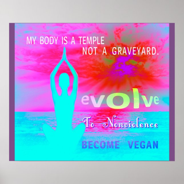 Ein Tempel - Poster. Poster (Vorne)