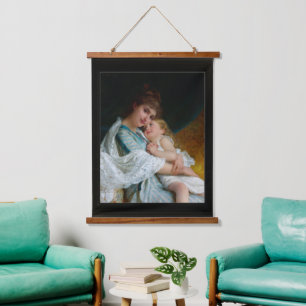 Ein Tender Embrae von Emile Munier Wandteppich Mit Holzrahmen