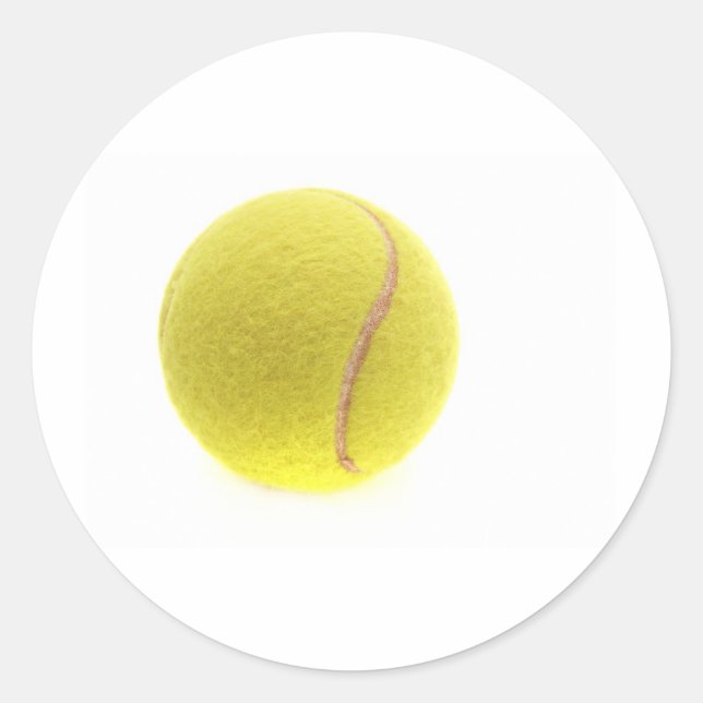 Ein Tennisball Runder Aufkleber (Vorderseite)