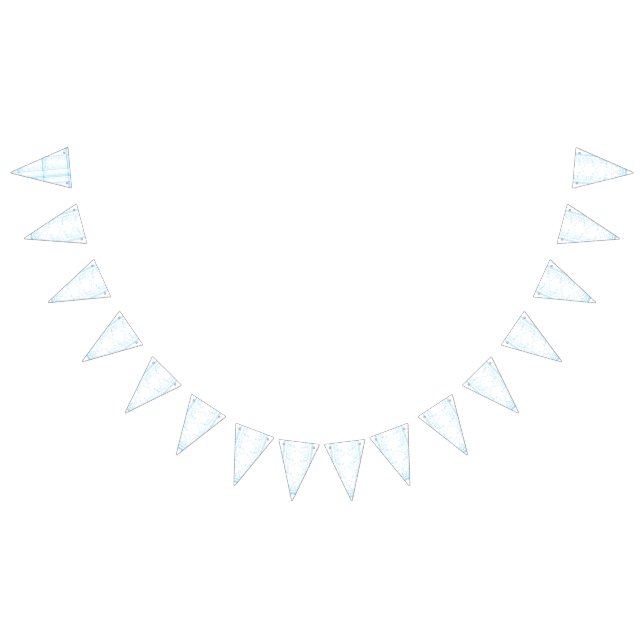 Ein Teppich mit blauen und weißen kreativen Künste Wimpelkette (Alle)