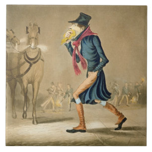 Ein Thoroughbred November u. London-Einzelheit, Fliese